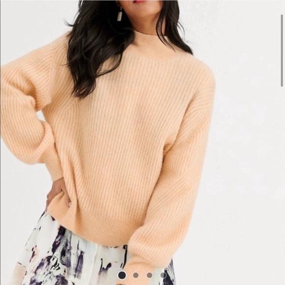 & Other Stories mock neck alpaca wool sweater XS - Picture 2 of 5